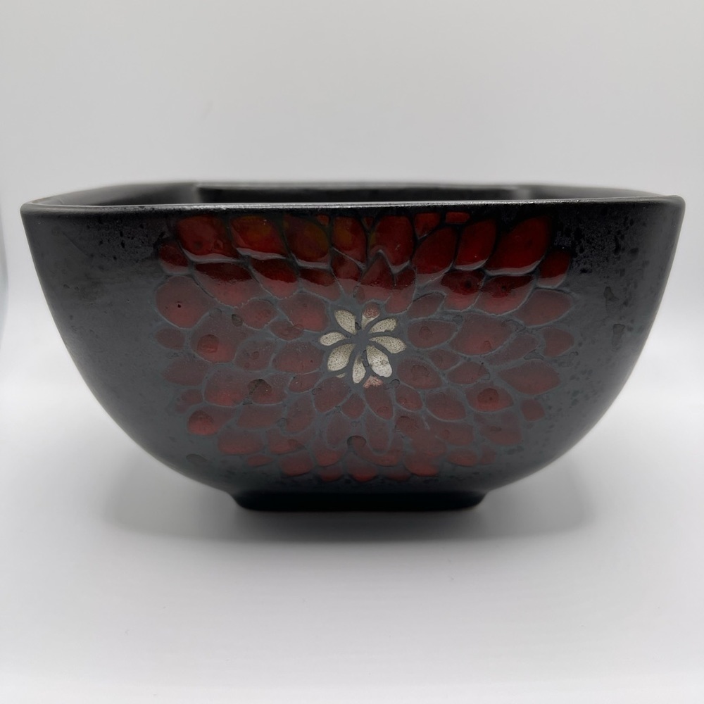 Red Solstice Zinnia Bowl